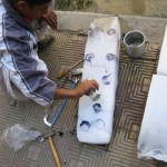 Ice Dominos (making) Ice Dominos (making)